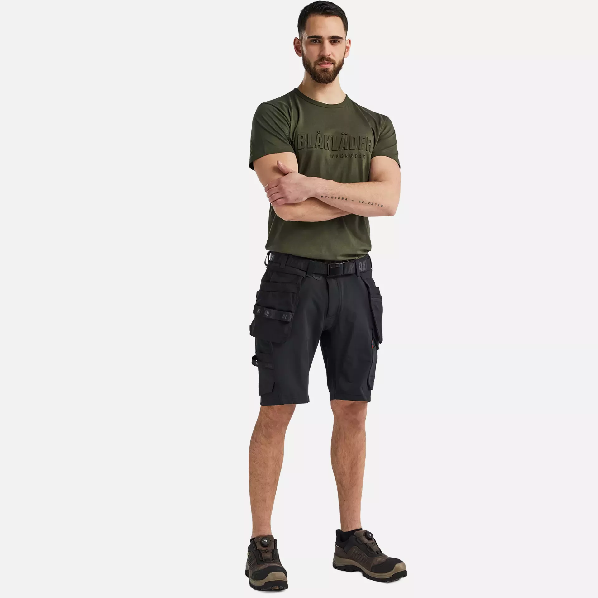Blaklader 170216459900, 4-Way Stretch Craftsman Shorts, Black, image 5