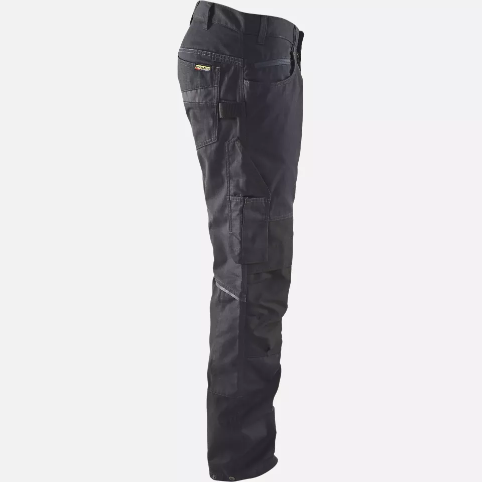 Blaklader 149513309998, Stretch Work Trousers, Black/Dark Grey, image 2, gallery thumbnail