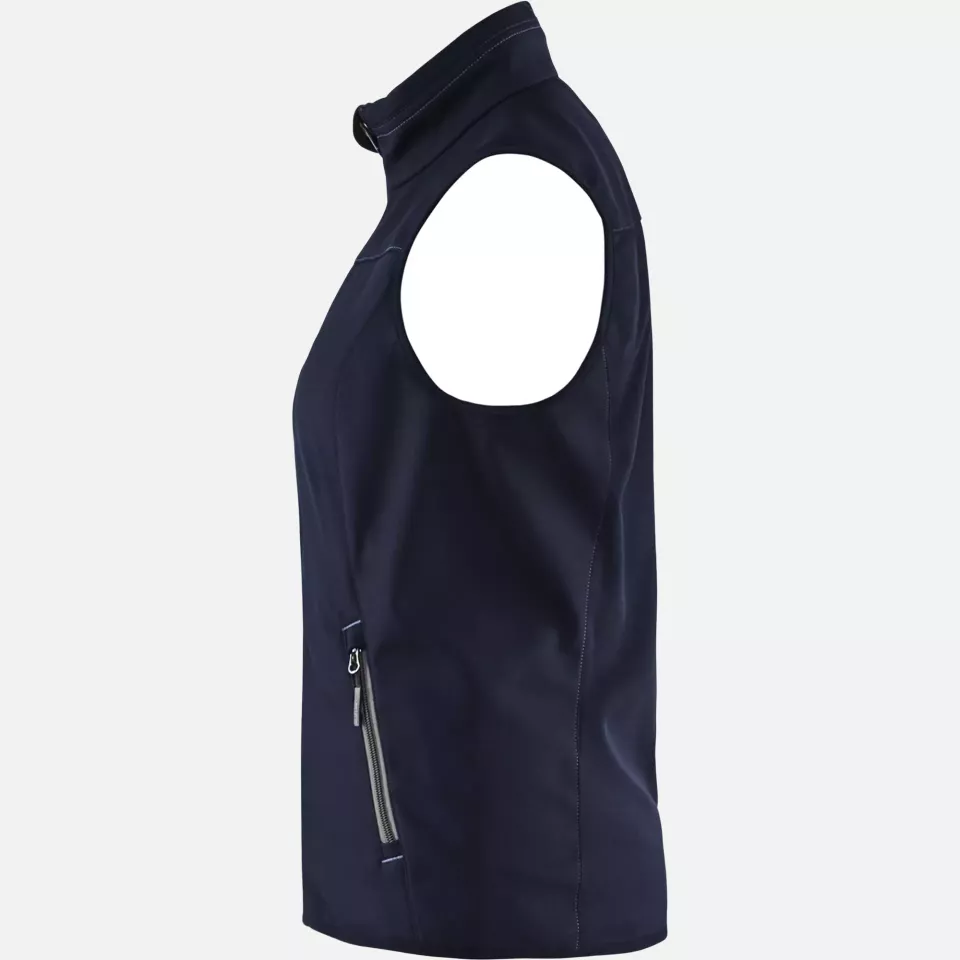 Blaklader 385125168699, Ladies Softshell Vest, Dark Navy/Black, image 3, gallery thumbnail