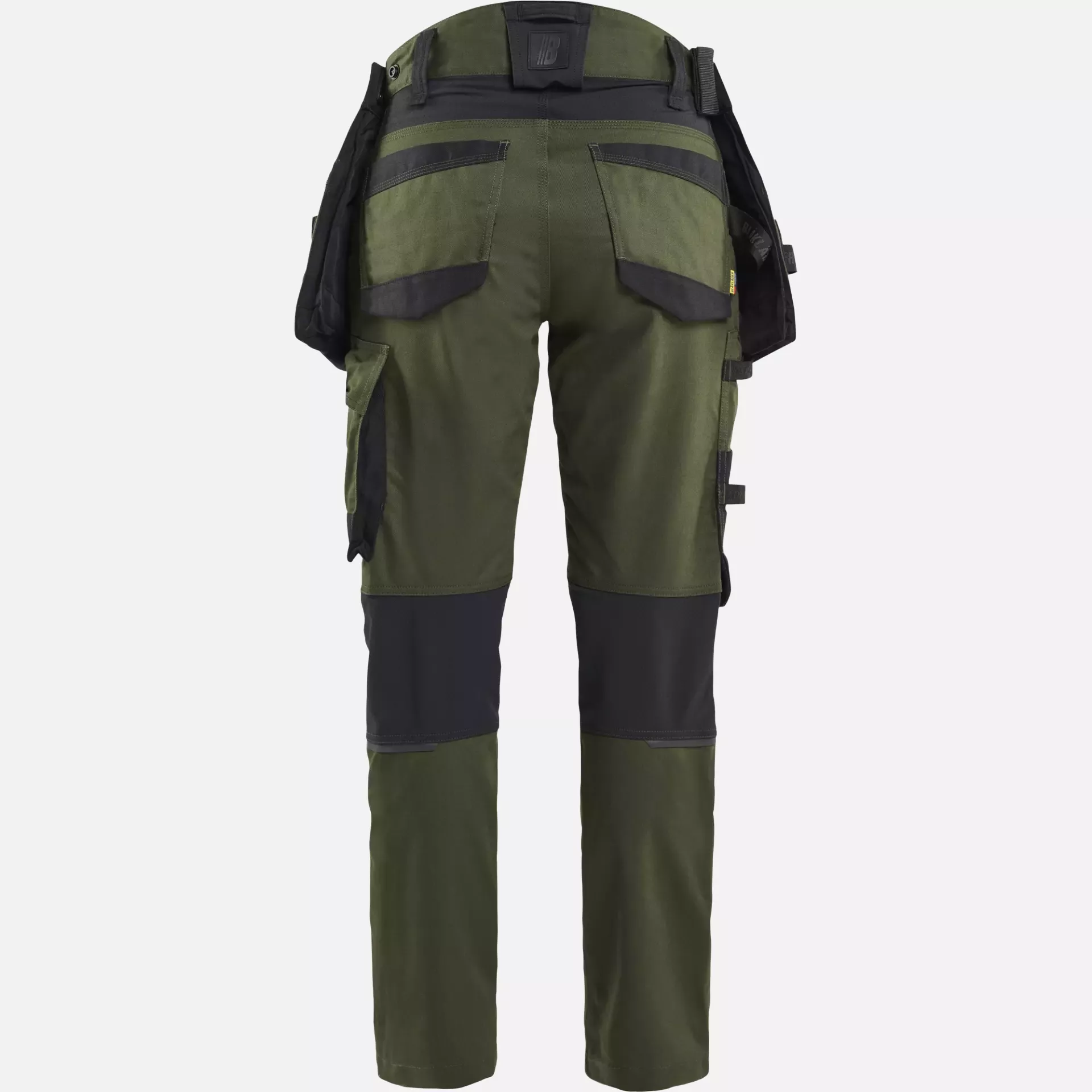 Blaklader 717011494298, STRIKER Ladies Stretch Craftsman Work Trousers, Forest Green/Black, image 4