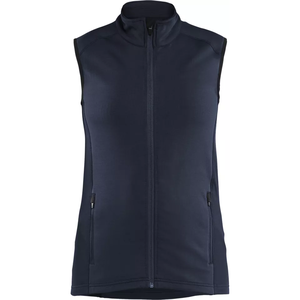 Blaklader 474625398600, STRIKER Ladies Fleece Vest, Dark Navy, image 1, gallery thumbnail