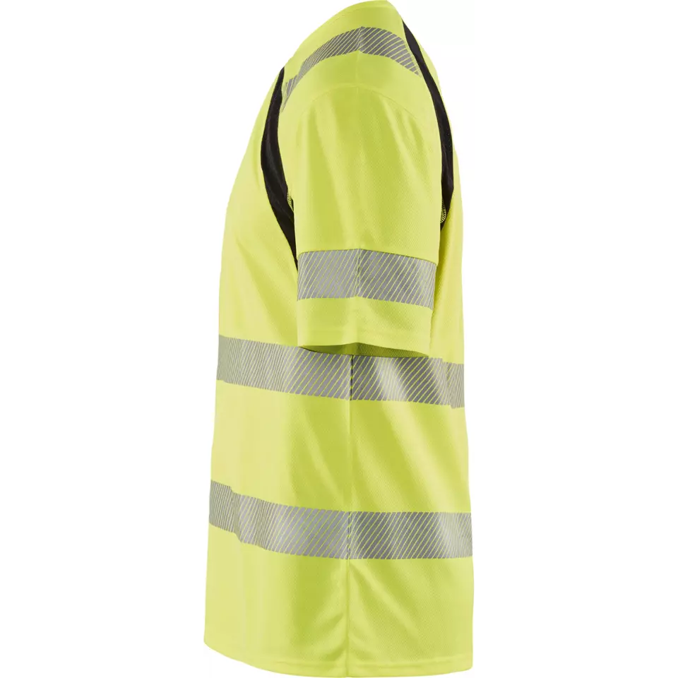 Blåkläder 339710133399, High Vis UV Protection T-Shirt, Yellow/Black, image 3, gallery thumbnail