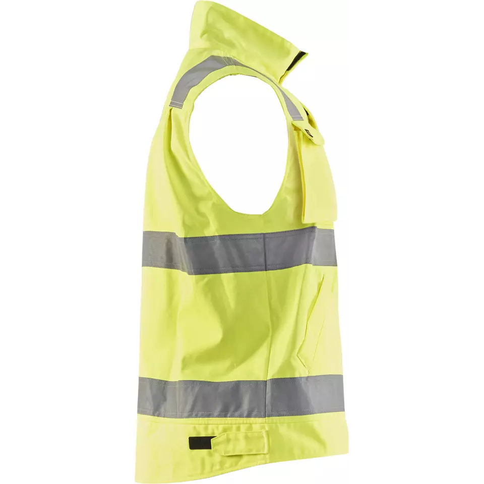 Blaklader 850518043389, High Vis Vest, Yellow/Navy Blue, image 2, gallery thumbnail