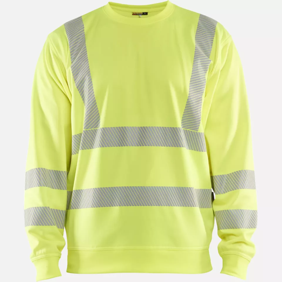 Blaklader 356225383300, High Vis Sweatshirt, Yellow, image 1, gallery thumbnail