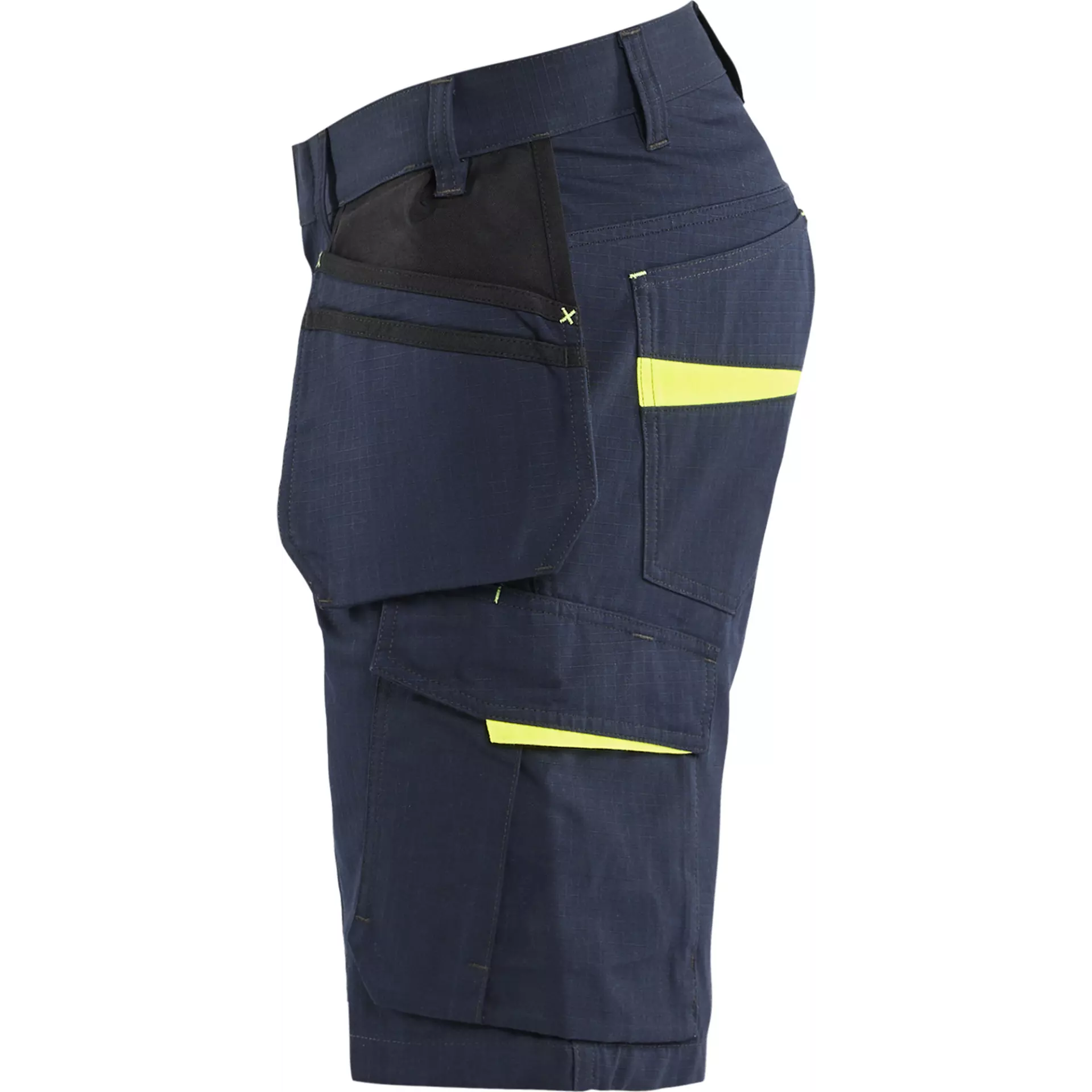 Blaklader 149413308633, Shorts mit Nageltaschen, Dunkel Marineblau/Gelb, image 3