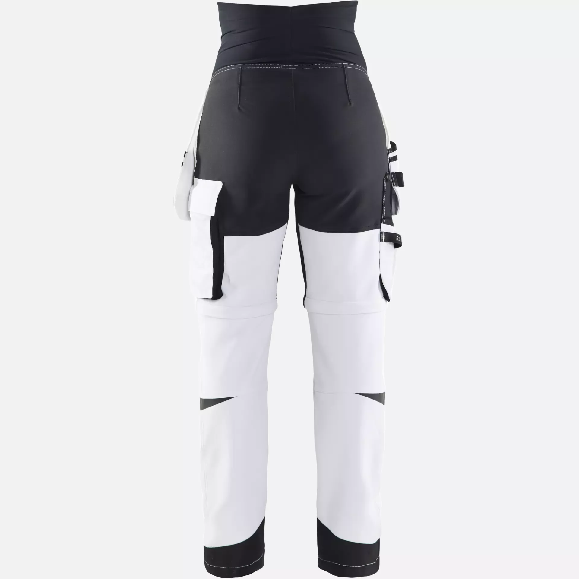 Blaklader 710216421099, Zip-Off Painter Maternity Trousers, White/Black, image 4