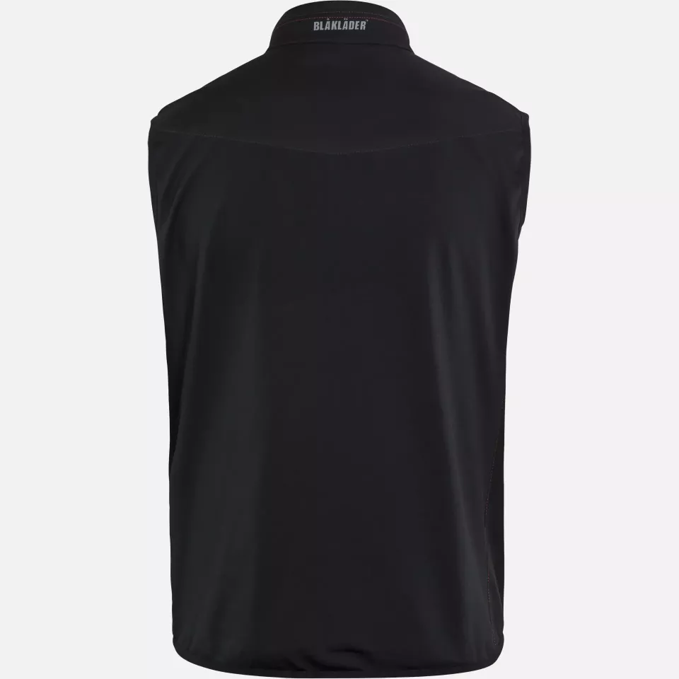 Blaklader 385025169956, Softshell Vest, Black/Red, image 2, gallery thumbnail