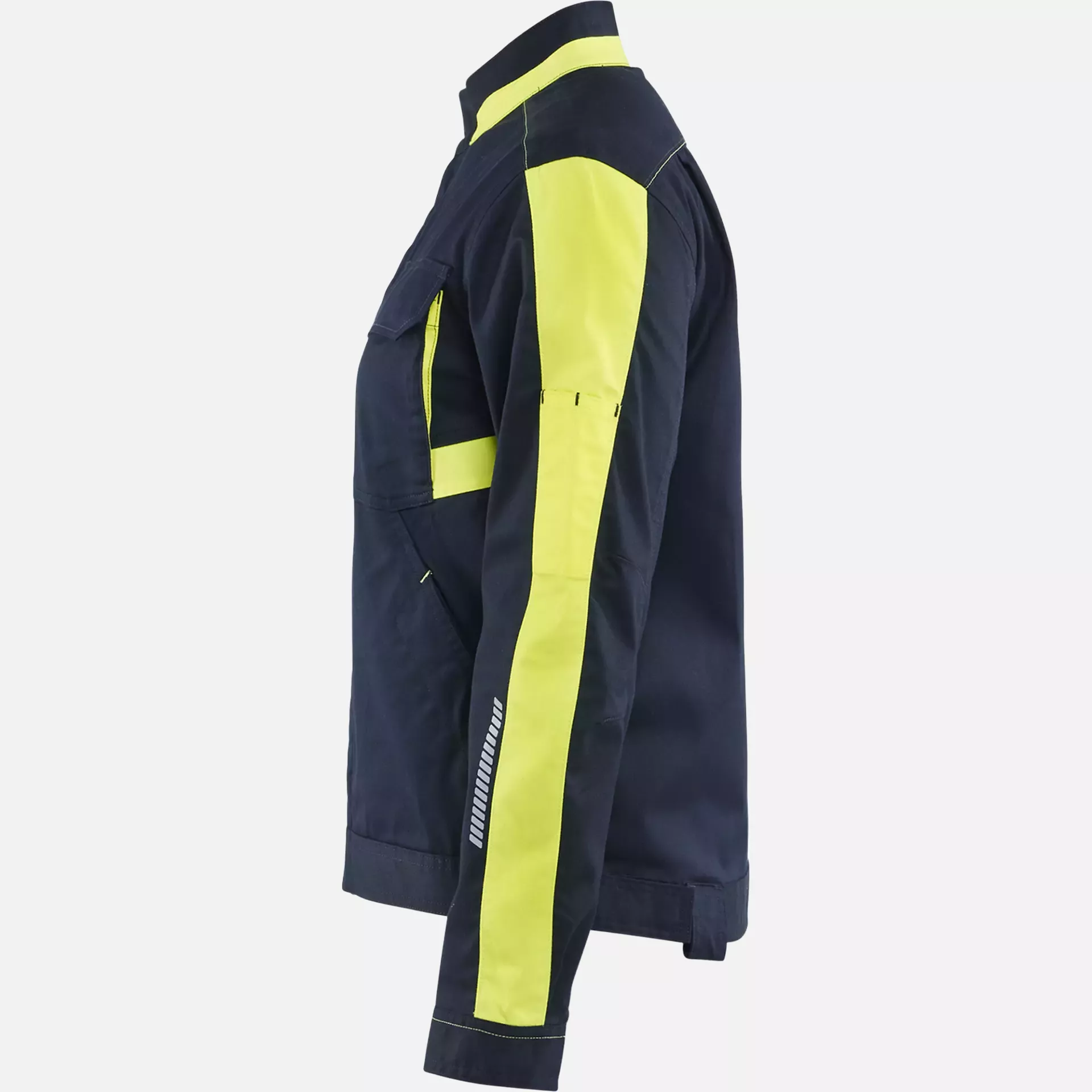 Blaklader 444318328633, Ladies Stretch Industrial Jacket, Dark Navy/Yellow, image 3