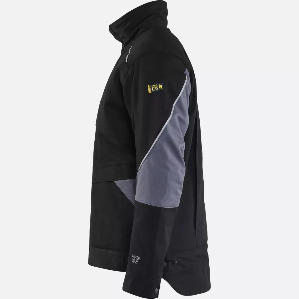 Blaklader 496115169994, Flame Resistant Winter Jacket, Black/Grey, image 3, gallery thumbnail