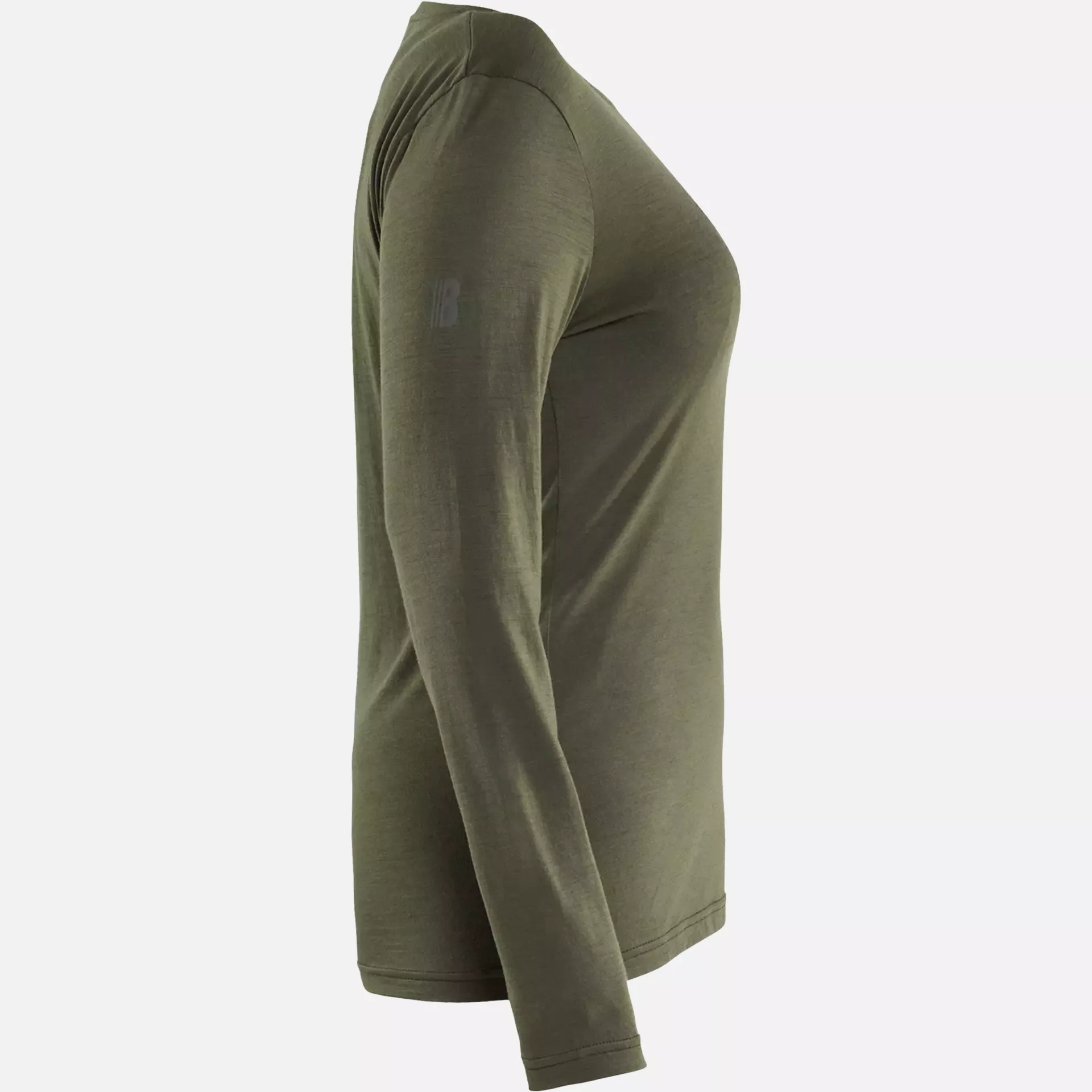 Blaklader 353917434209, Damen Merinowolle Langarm-T-Shirt, Waldgrün, image 2