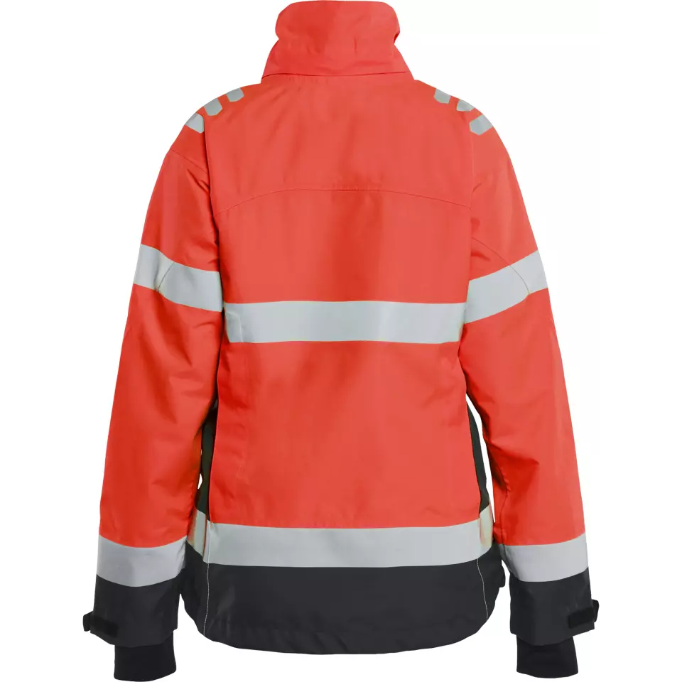 Blaklader 476119775599, High Vis Women's Shell Jacket, Red/Black, image 4, gallery thumbnail