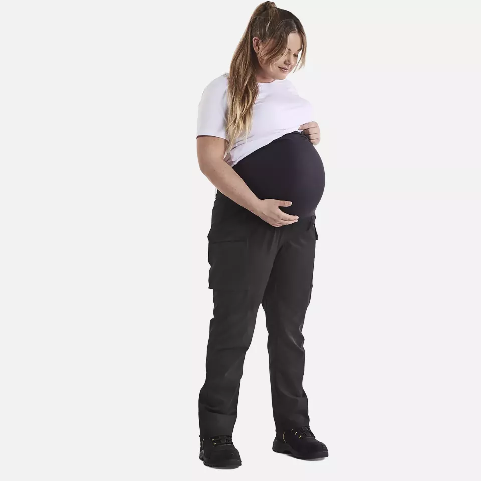 Blaklader 710118309900, Stretch Maternity Trousers, Black, image 6, gallery thumbnail