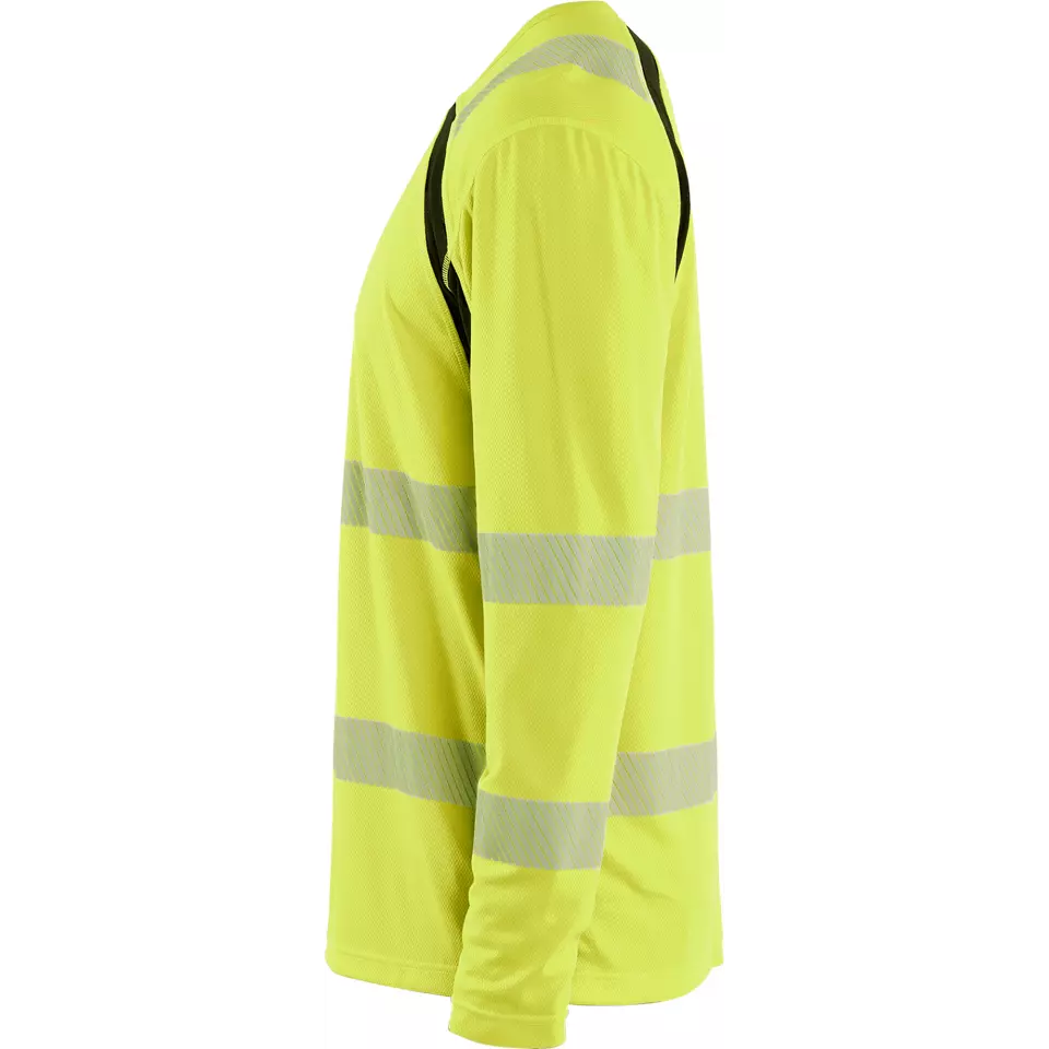 Blaklader 359910133399, High Vis UV Protection Long Sleeve Shirt, Yellow/Black, image 3, gallery thumbnail
