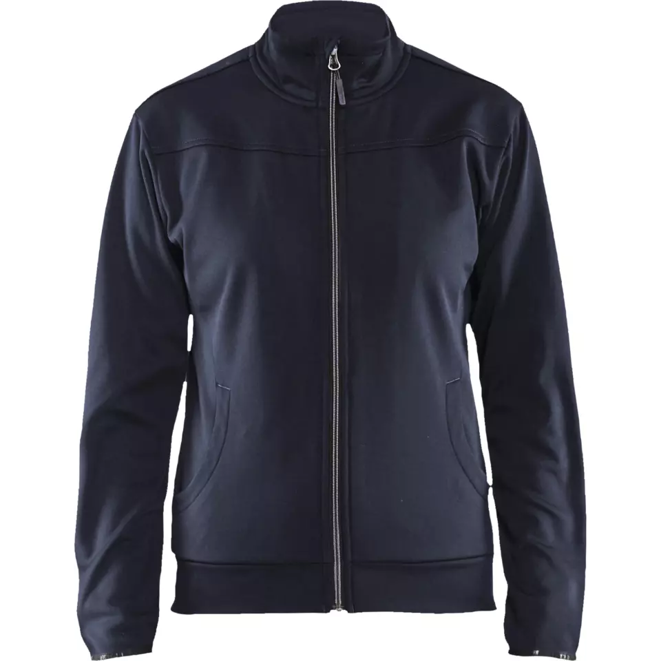 Blåkläder 339425268699, Ladies' Zip Sweatshirt, Dark Navy Blue/Black, image 1, gallery thumbnail
