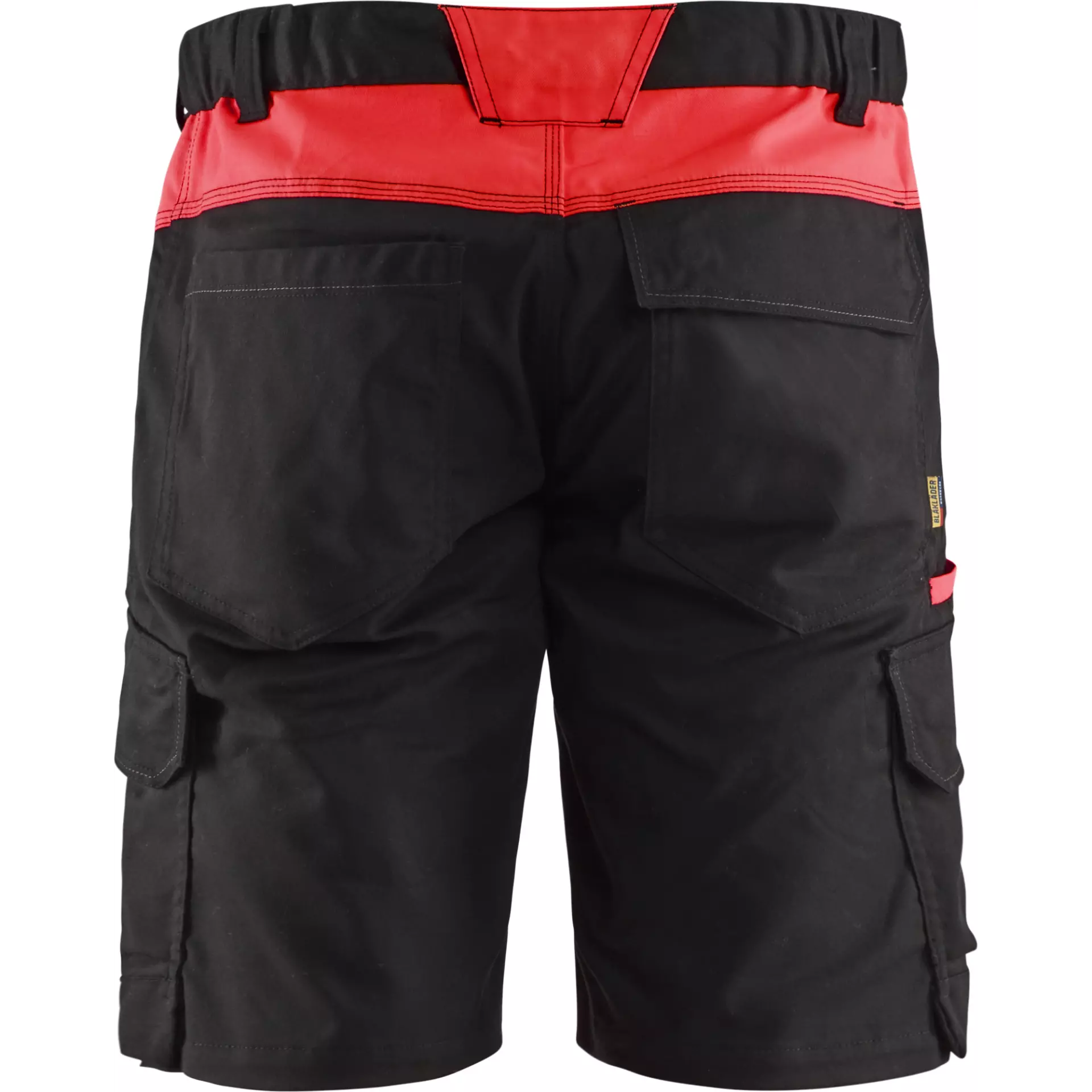 Blaklader 144618329956, Industry Stretch Shorts, Black/Red, image 4
