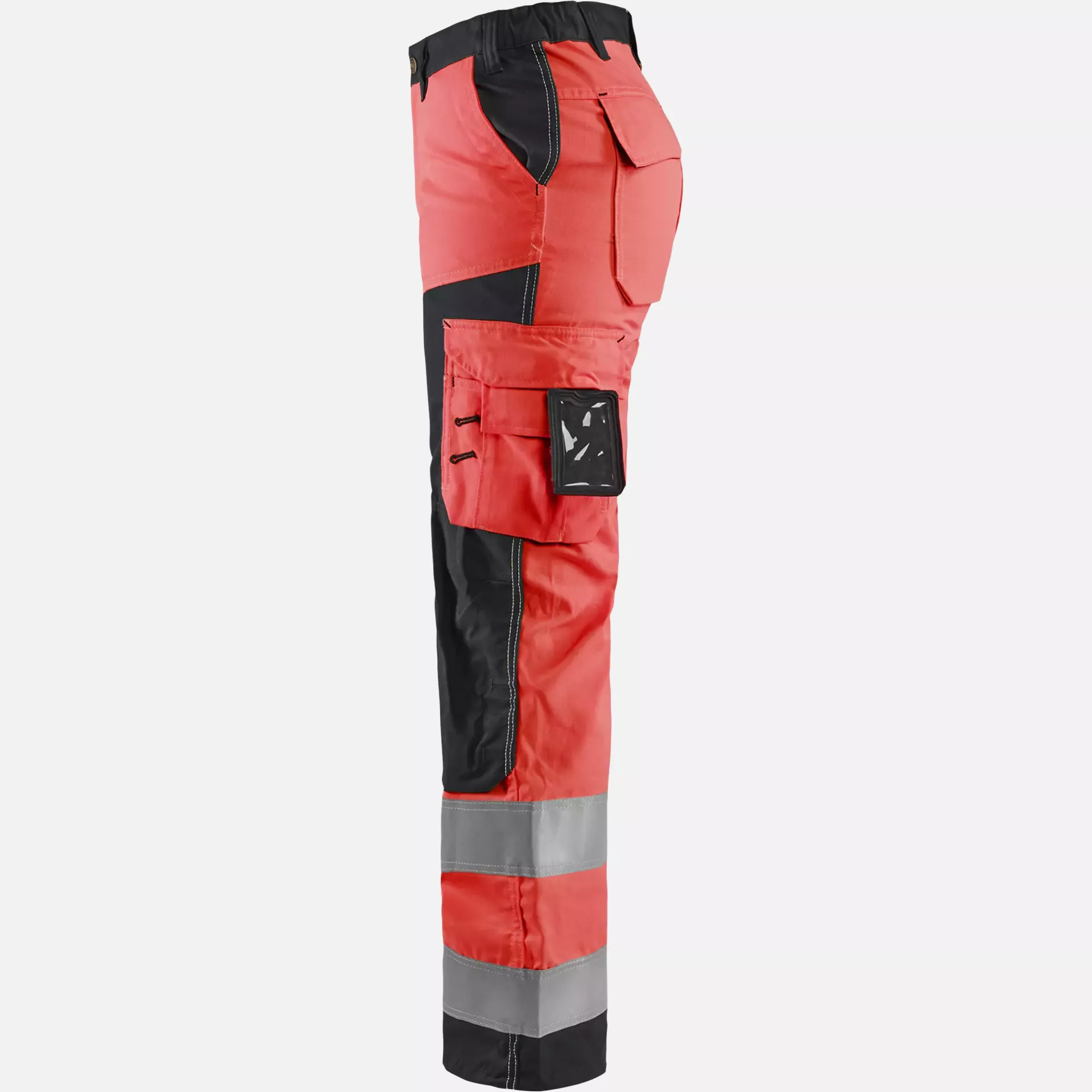 Blaklader 715518115599, High Vis Ladies Work Trousers, Red/Black, image 3