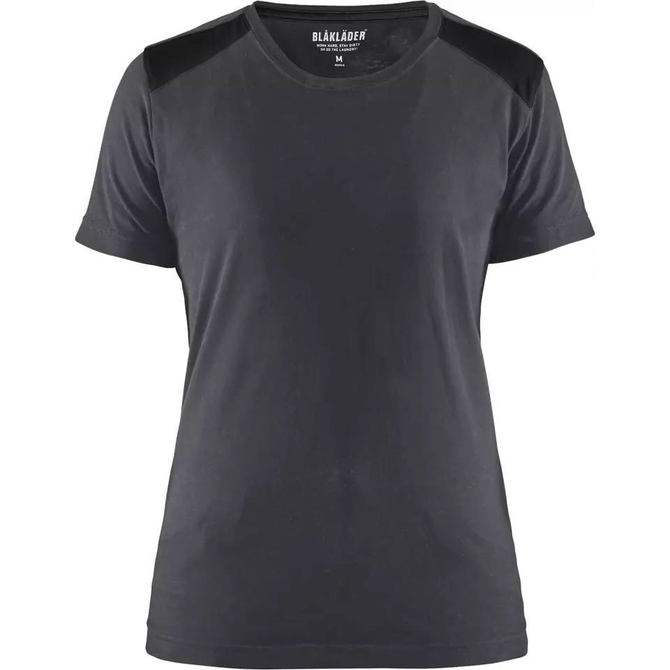 Blaklader 347910429699, Ladies T-Shirt, Medium Grey/Black