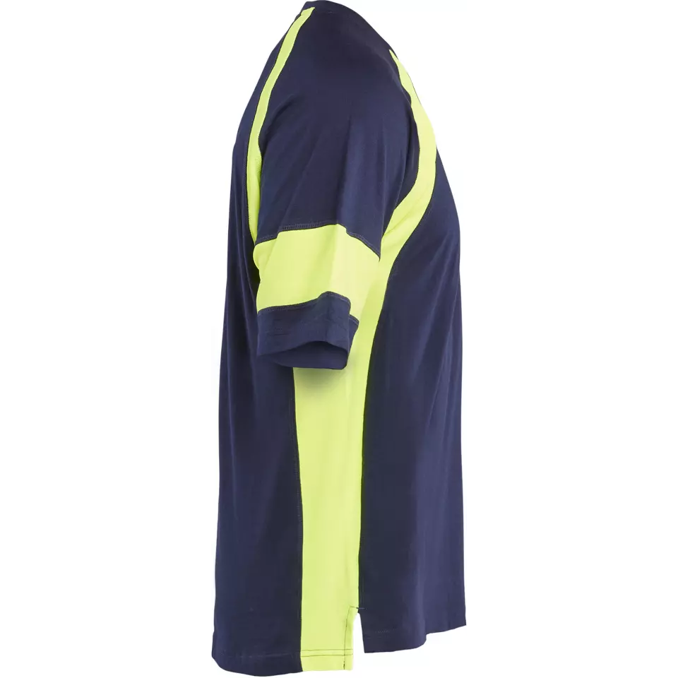 Blaklader 352310308833, High Vis T-Shirt, Navy/Yellow, image 2, gallery thumbnail