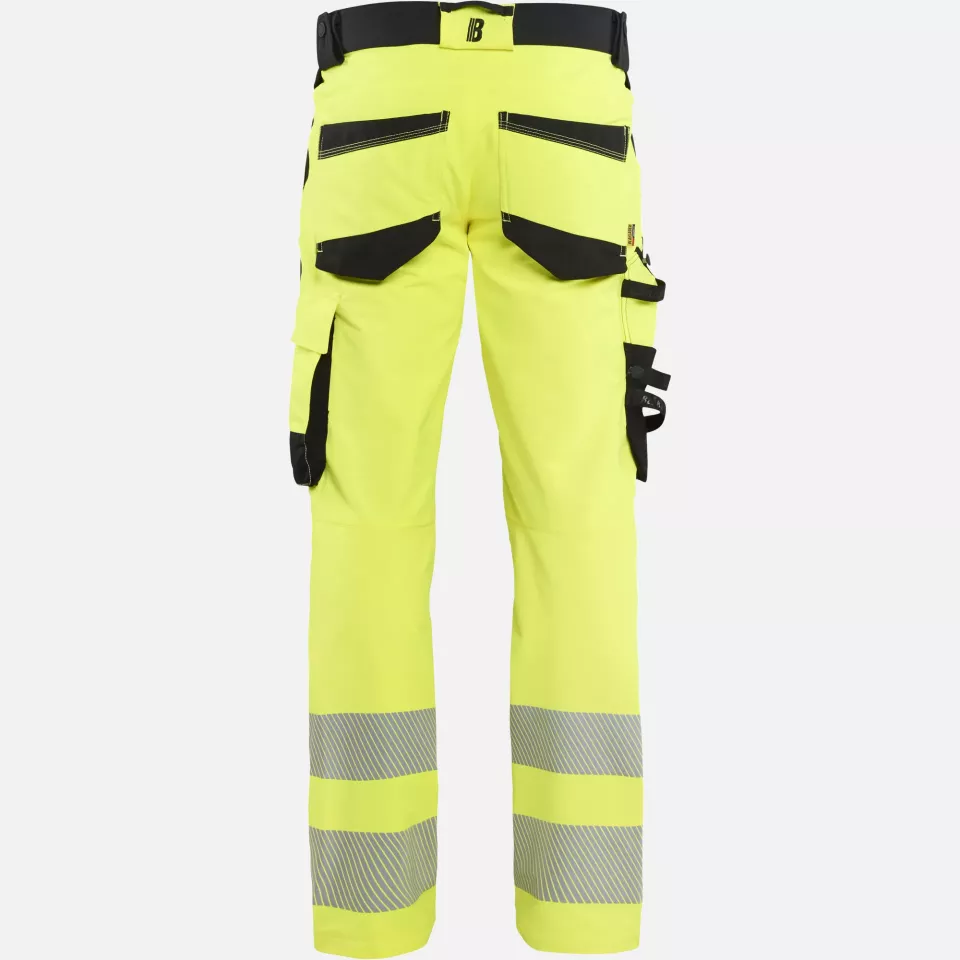 Blaklader 112416483399, Hi-Vis Work Trousers 4-Way Stretch, Hi-Vis Yellow/Black, image 4, gallery thumbnail