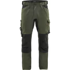  175118324298, Blåkläder Stretch Handwerker Arbeitshose, Waldgrün/Schwarz