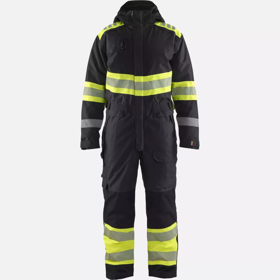 Blaklader 672019779933, Hi-Vis Winter Coverall, Black/Yellow, image 1, gallery thumbnail