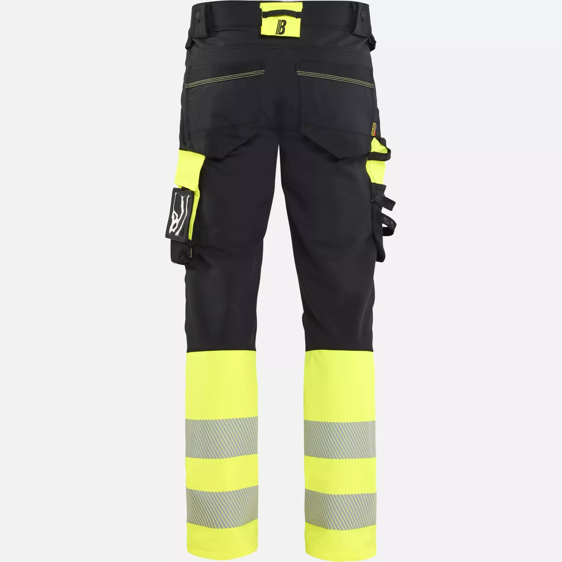 Blaklader 112616489933, Hi-Vis Work Trousers 4-Way Stretch, Black/Hi-Vis Yellow, image 4