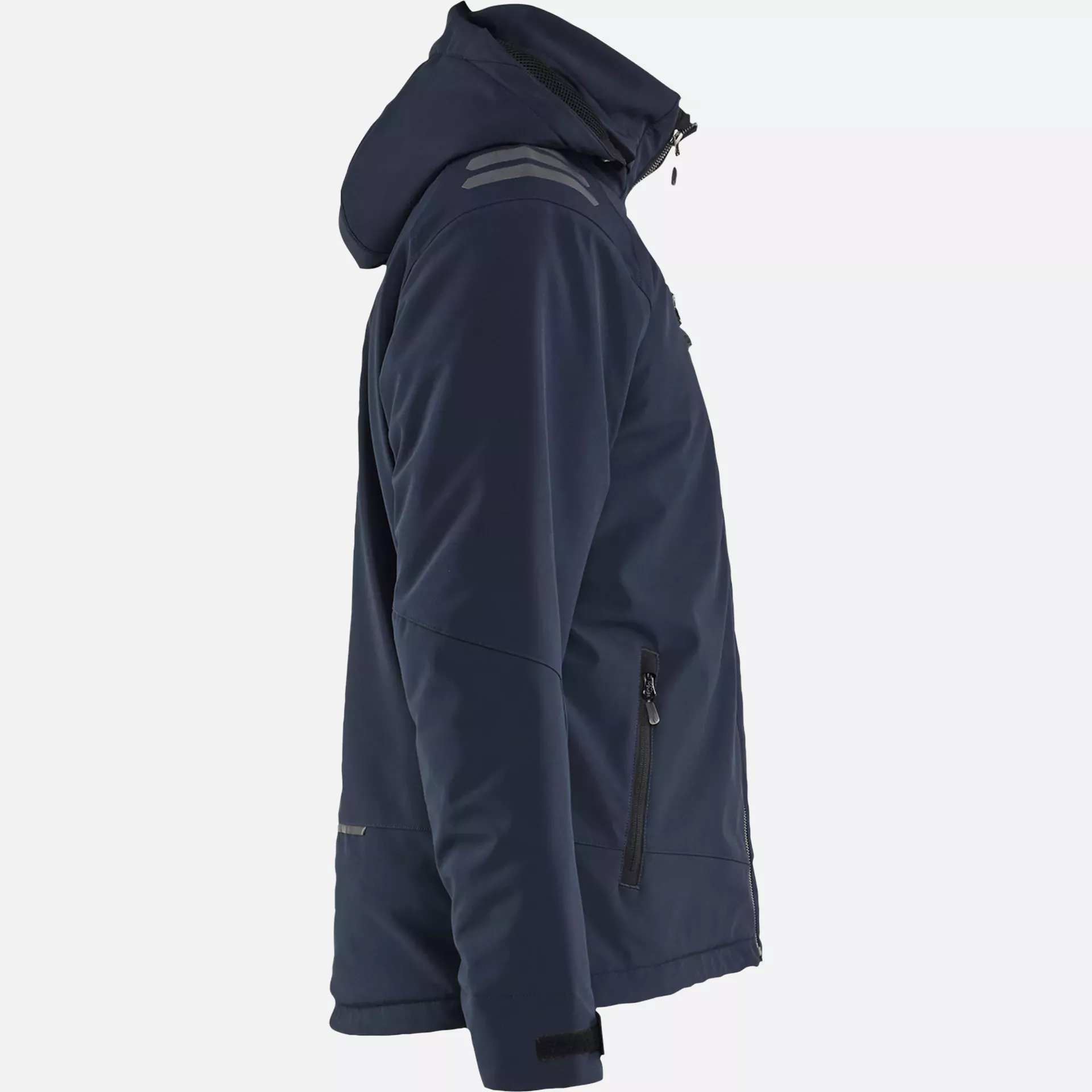 Blaklader 475025138633, Softshell Winter Jacket Lightly Lined, Dark Navy/High Vis Yellow, image 2