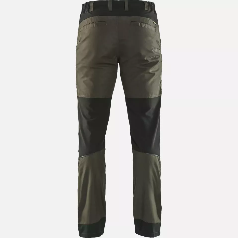 Blaklader 145618454599, Stretch Work Trousers, Dark Olive Green/Black, image 4, gallery thumbnail