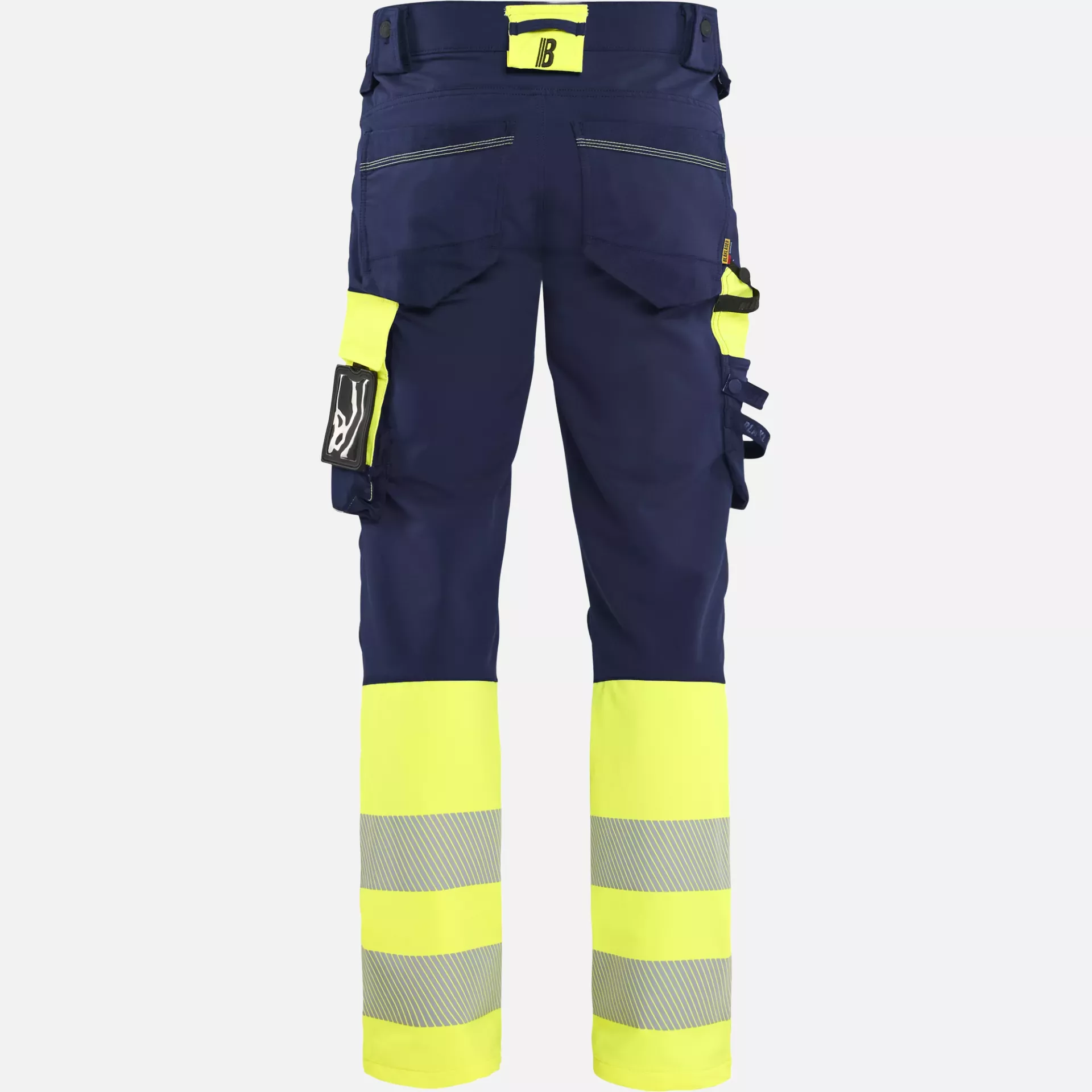 Blaklader 112616488933, Hi-Vis Work Trousers 4-Way Stretch, Navy/Hi-Vis Yellow, image 4