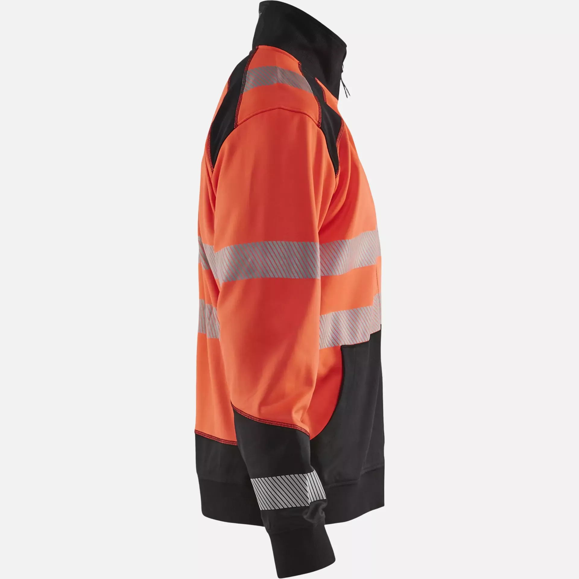 Blaklader 355825285599, High Vis Zip Sweatshirt, Red/Black, image 2