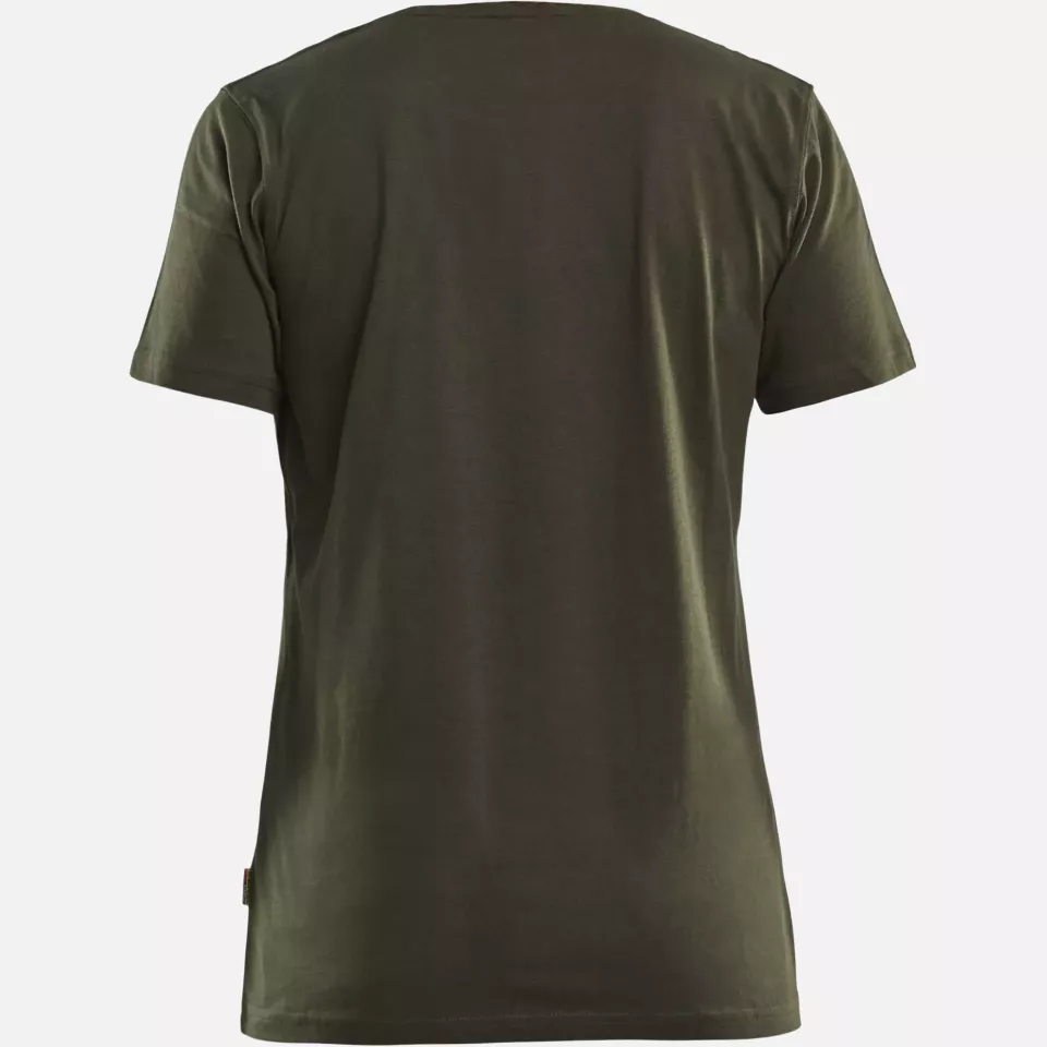 Blaklader 940910424209, Grit and Grind Women's T-Shirt, Forest Green, image 4, gallery thumbnail