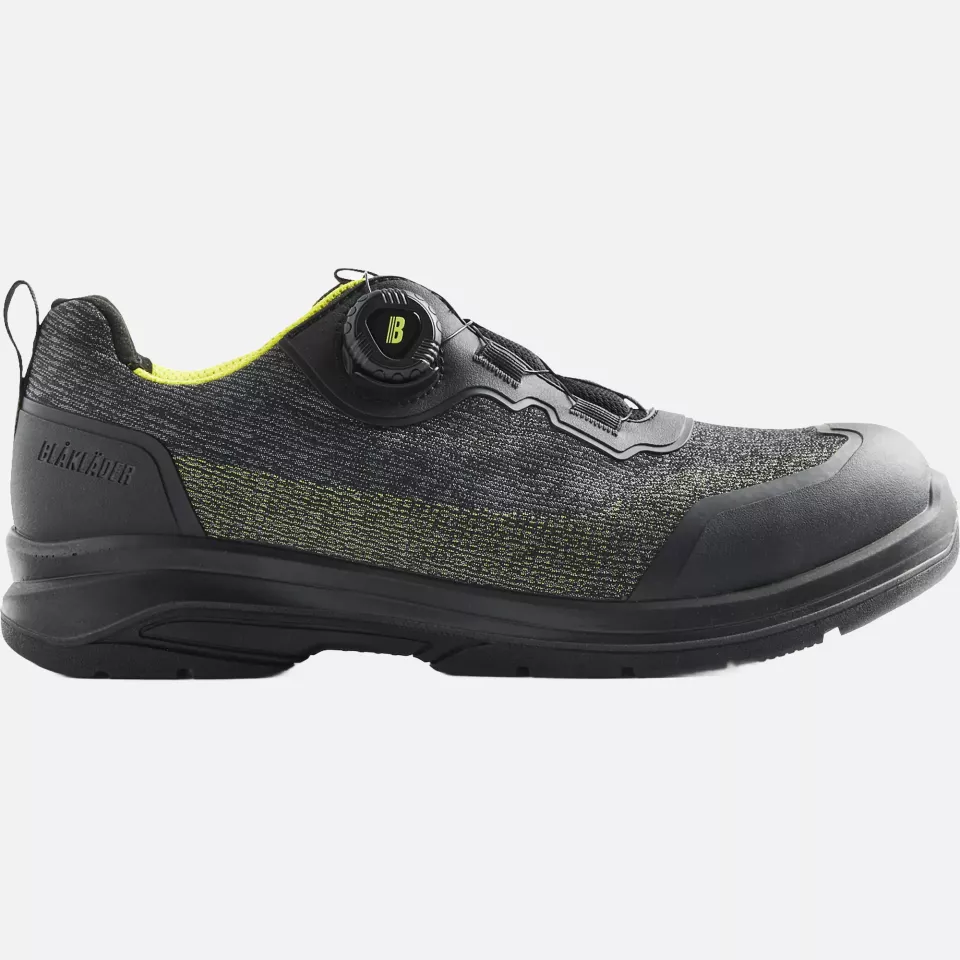 Blaklader 243800009933, CRADLE Safety Shoe, Black/Yellow, image 1, gallery thumbnail