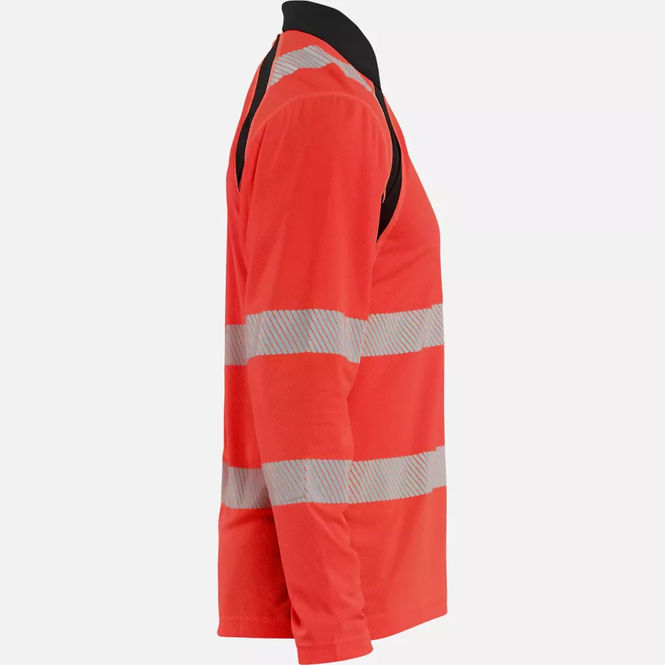 Blaklader 359810135599, High Vis UV Schutz Polo Shirt langarm, Rot/Schwarz, image 2, gallery thumbnail