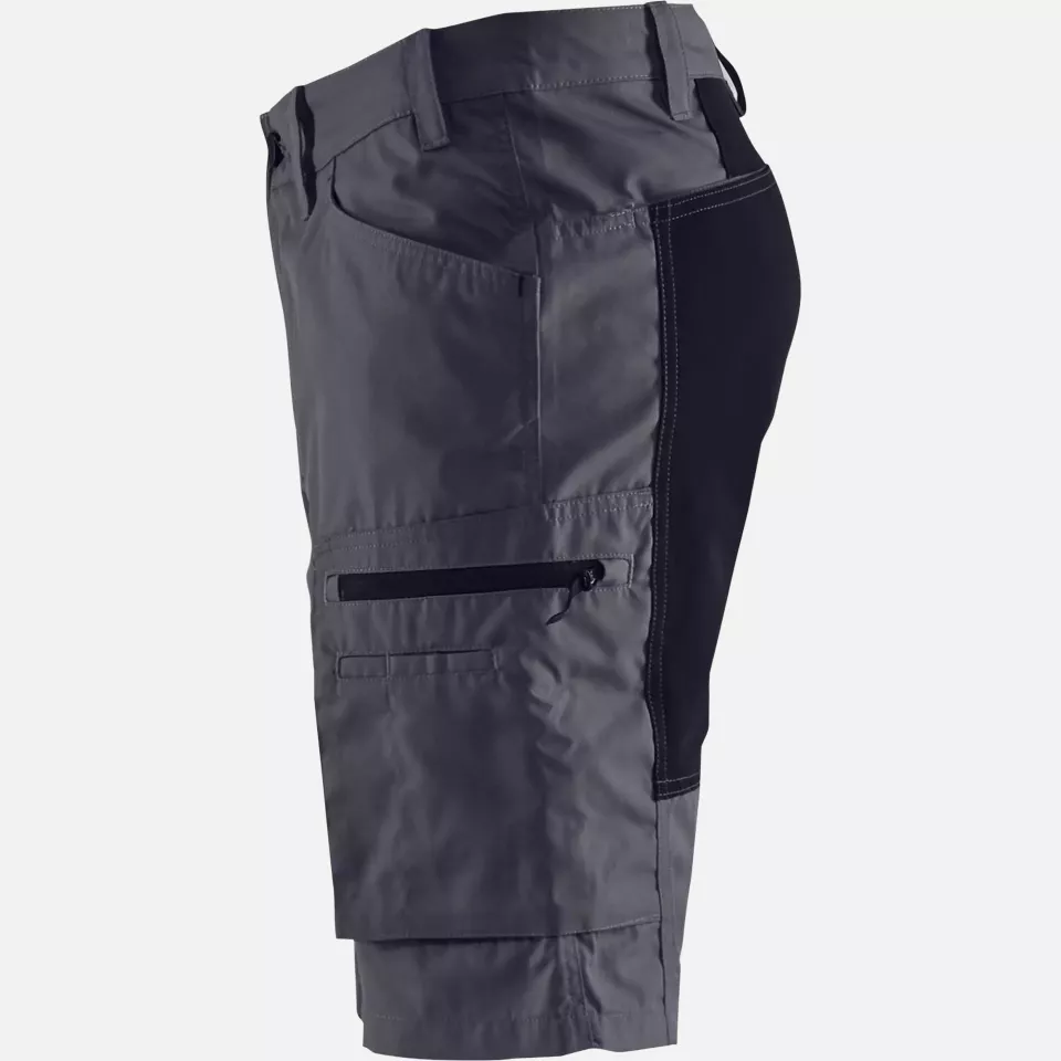 Blaklader 144918459699, Stretch Shorts, Medium Grey/Black, image 2, gallery thumbnail
