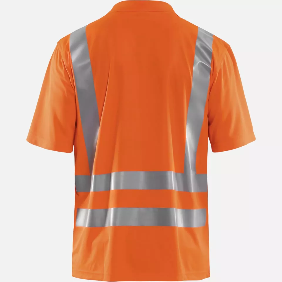 Blaklader 339110115300, High Vis UV Protection Polo Shirt, Orange, image 4, gallery thumbnail