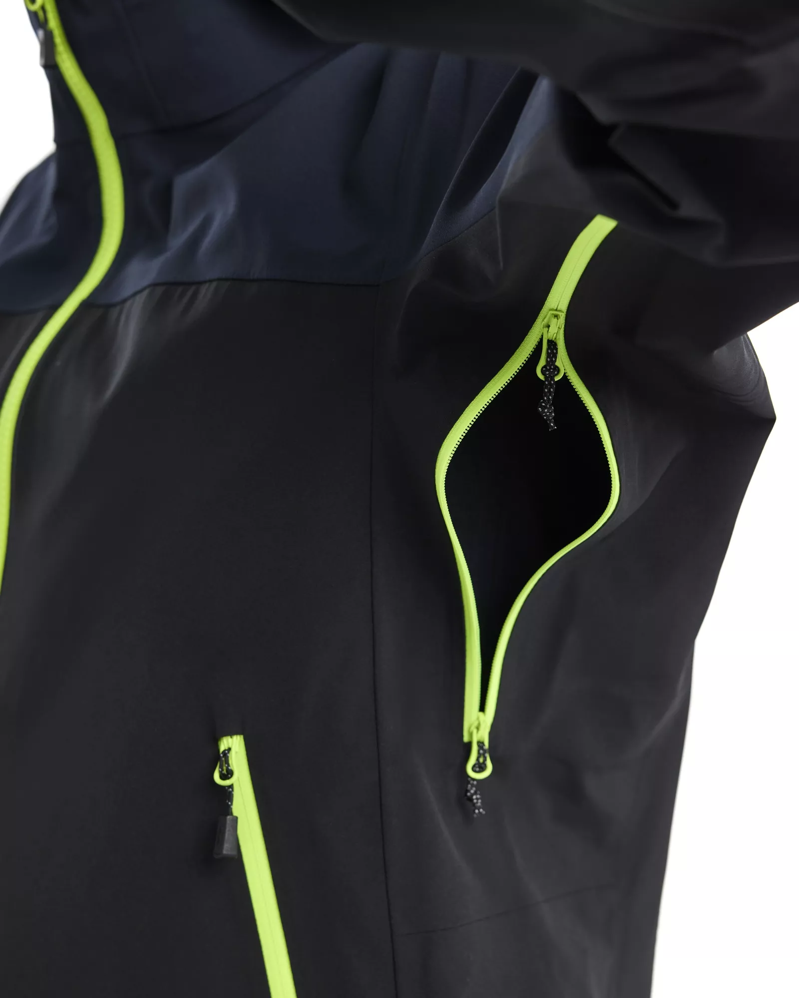 Blaklader 470819168633, Striker Ladies Stretch Shell Jacket, Dark Navy/High Vis Yellow, image 7