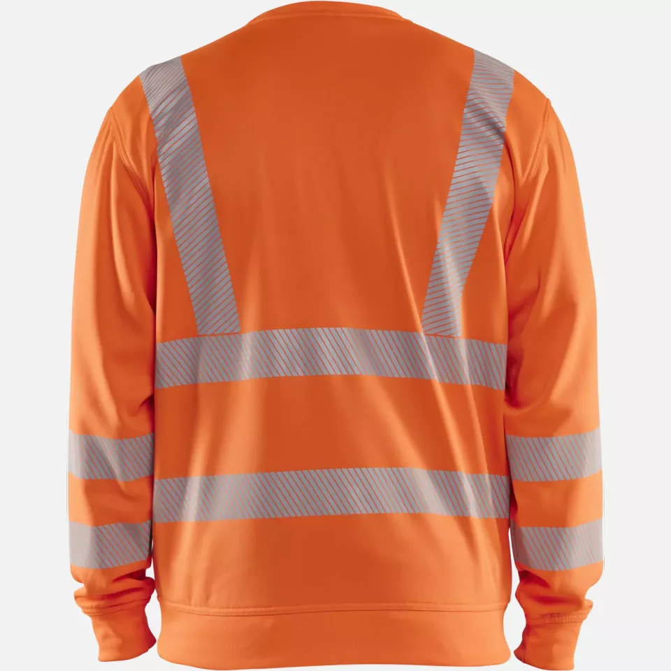 Blaklader 356225385300, High Vis Sweatshirt, Orange, image 4, gallery thumbnail