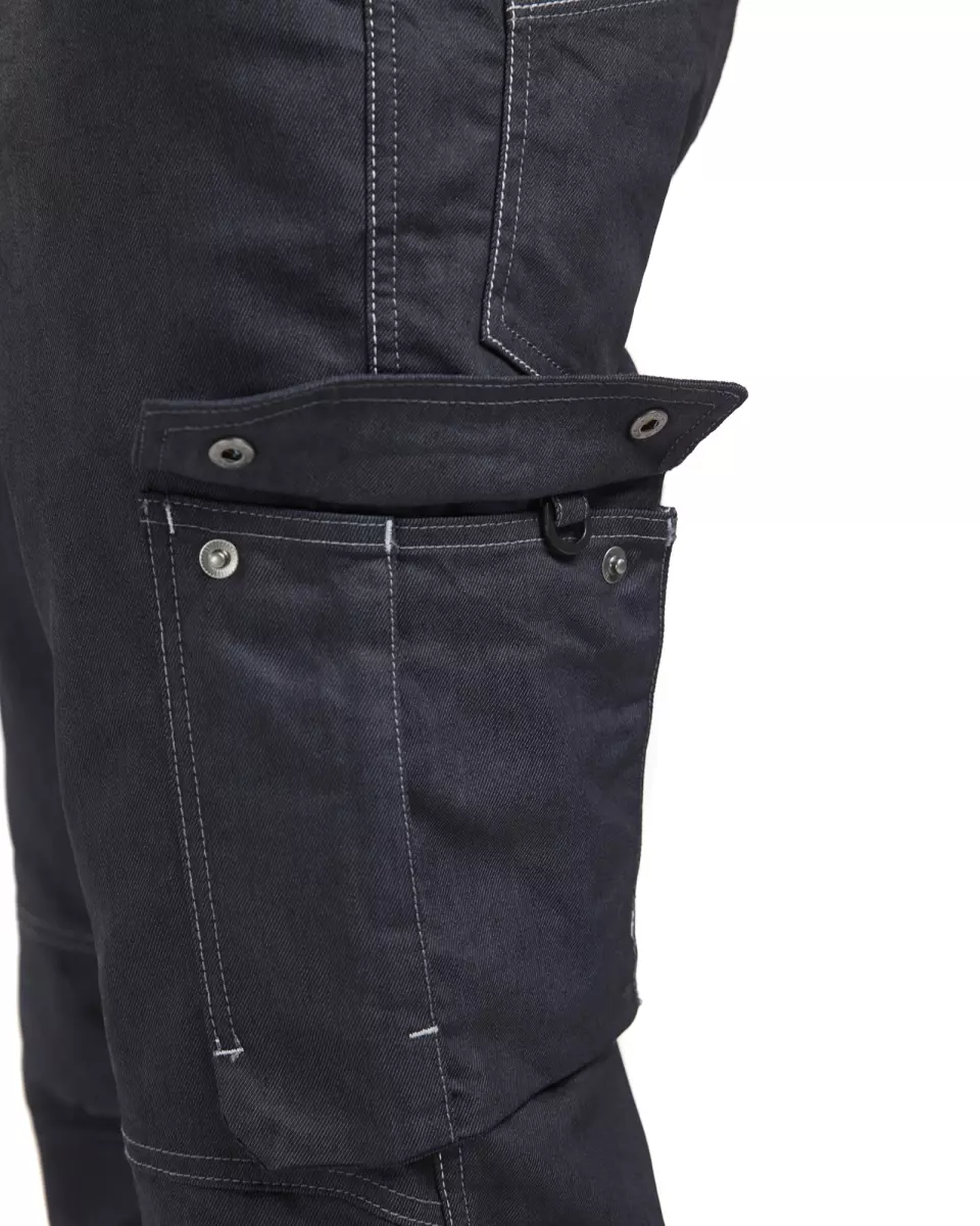 Blaklader 143911418900, Stretch Denim Work Trousers, Navy Blue, image 6, gallery thumbnail