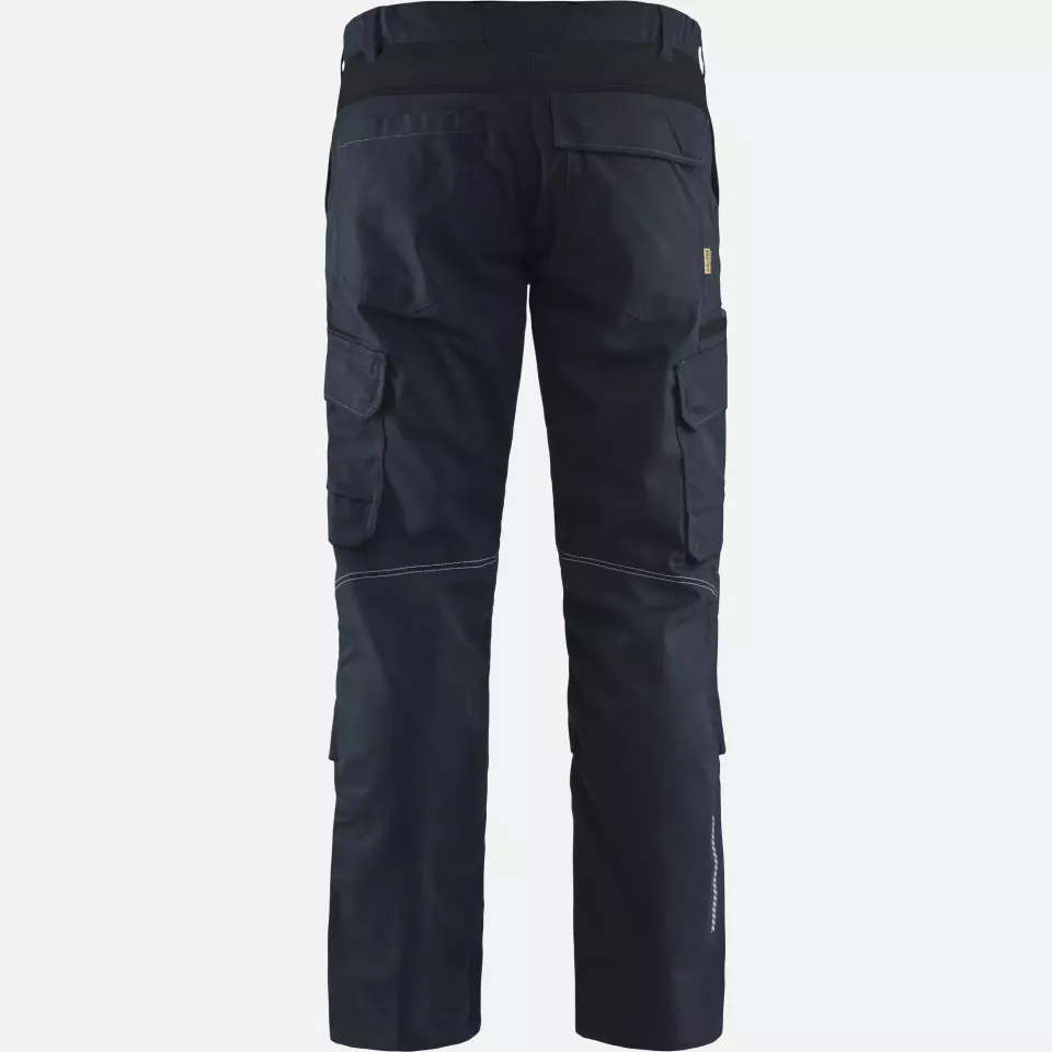Blaklader 144818328699, Industry Stretch Work Trousers with Knee Pad Pockets, Dark Navy/Black, image 4, gallery thumbnail