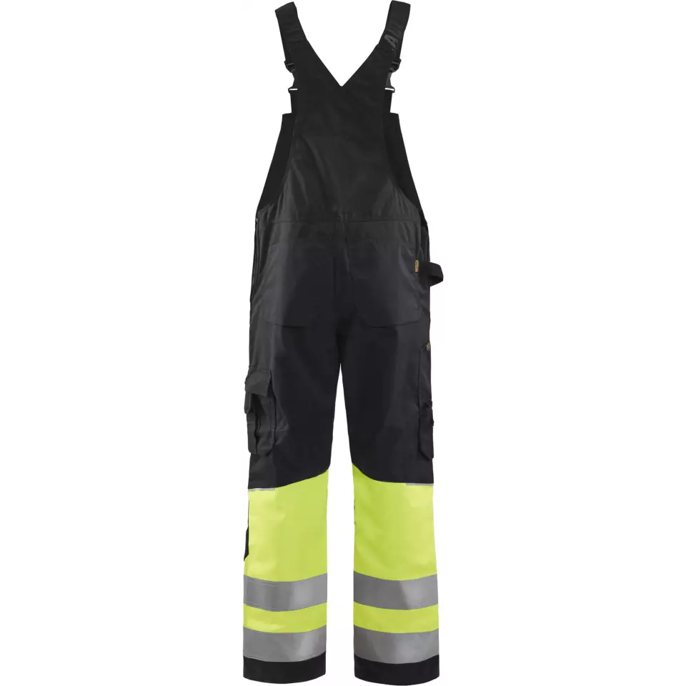 Blaklader 266218009933, High Vis Bib and Brace, Black/Yellow, image 4, gallery thumbnail