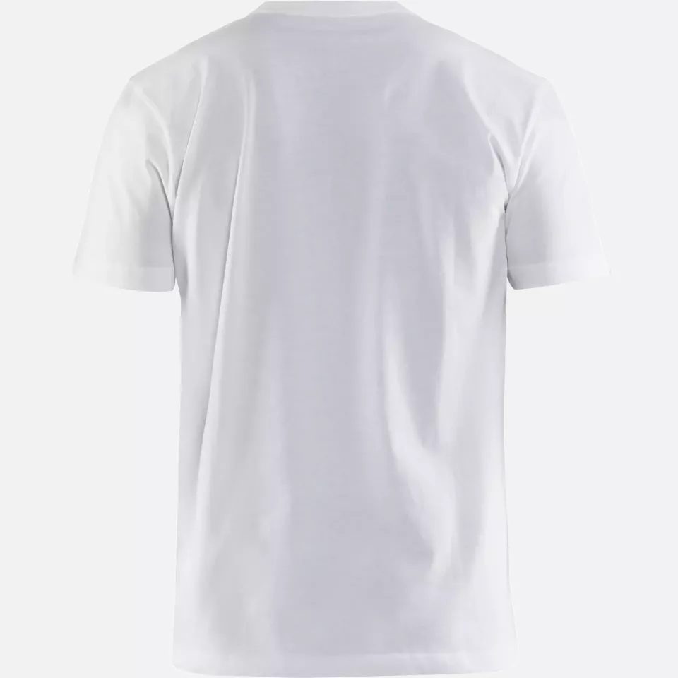 Blaklader 337910421098, T-Shirt, White/Dark Grey, image 4, gallery thumbnail