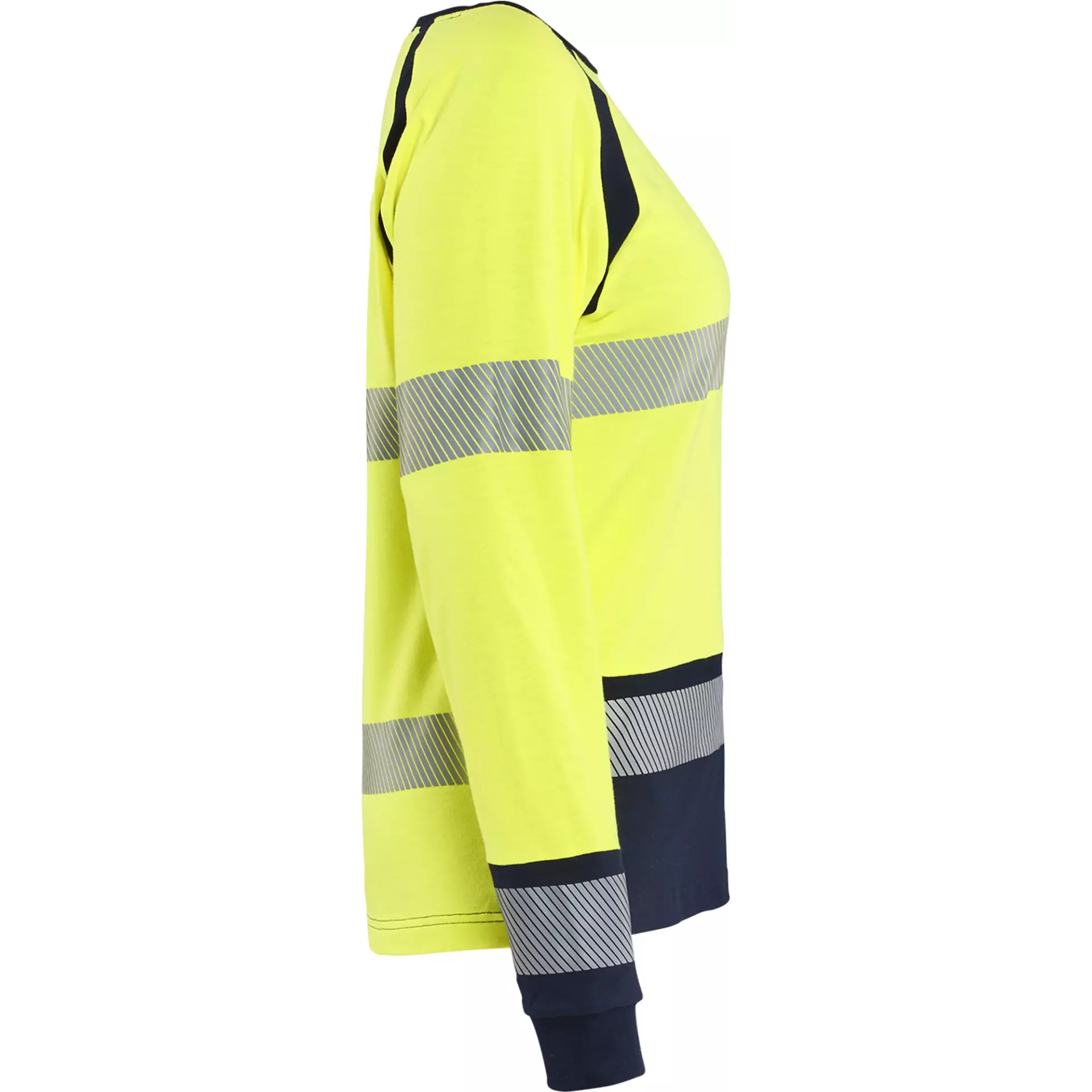 Blaklader 343717373389, Damen Multinorm Langarm Shirt, Gelb/Marineblau, image 2