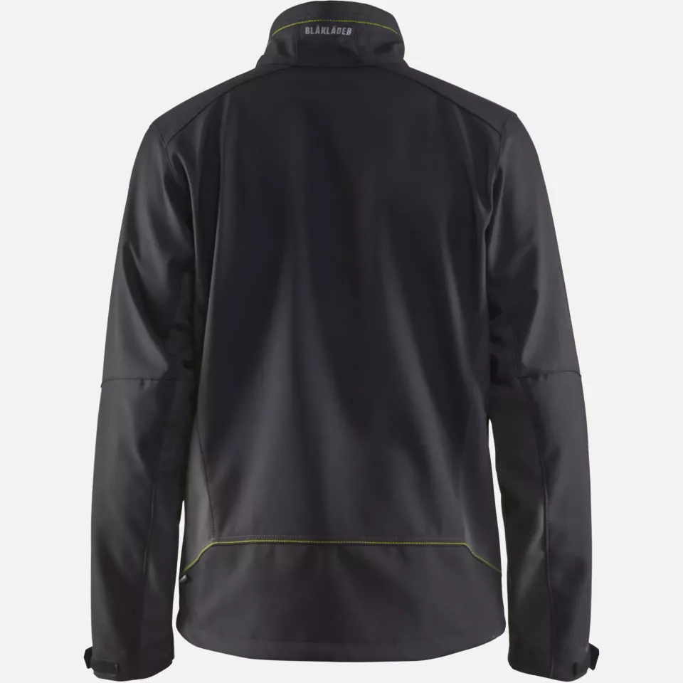 Blaklader 495025169933, Softshell Jacket, Black/Yellow, image 4, gallery thumbnail