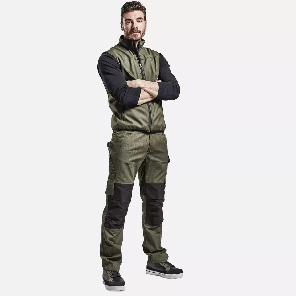 Blaklader 149513304599, Stretch Work Trousers, Dark Olive Green/Black, image 7, gallery thumbnail