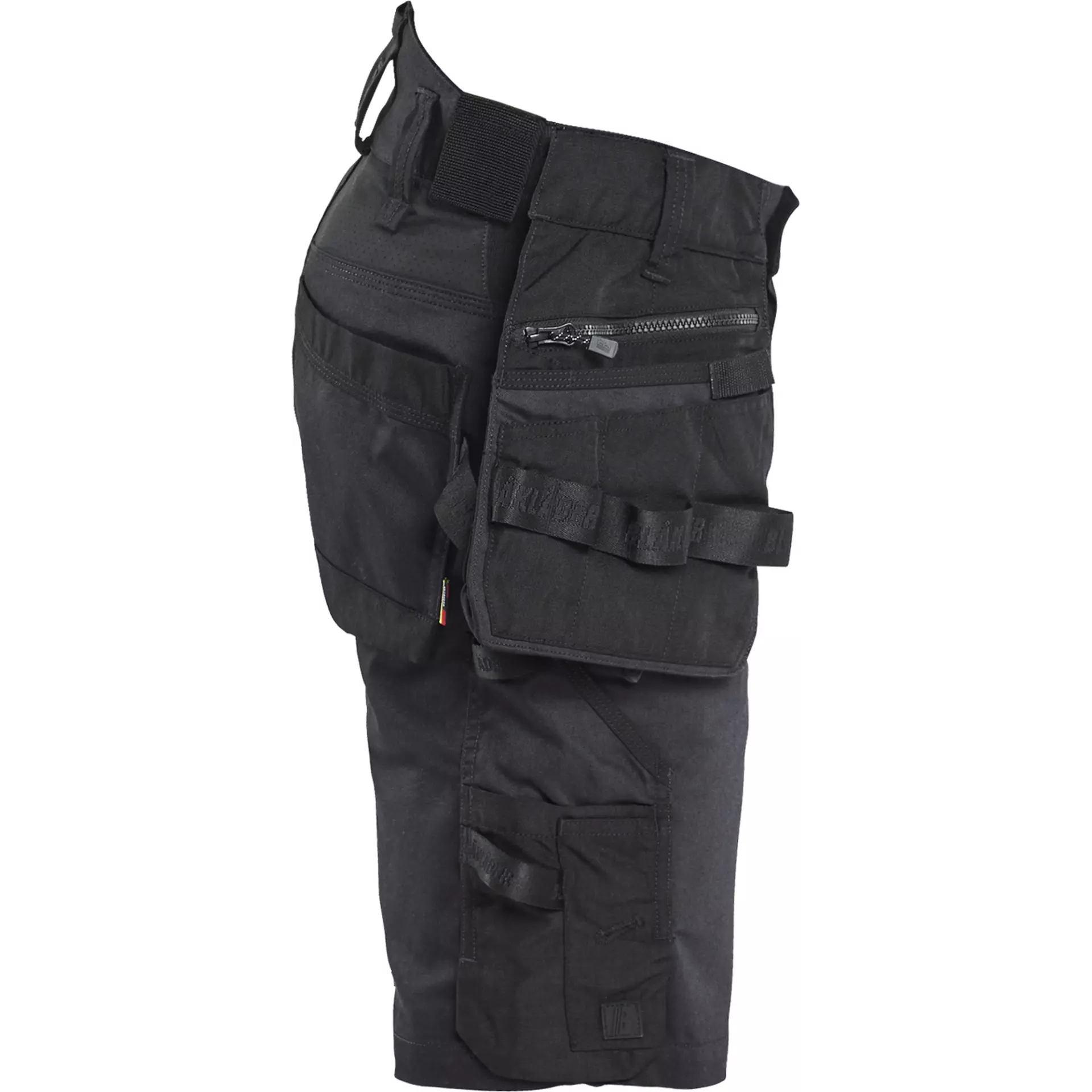 Blaklader 197211499999, STRIKER Stretch Craftsman Shorts, Black/Black, image 2