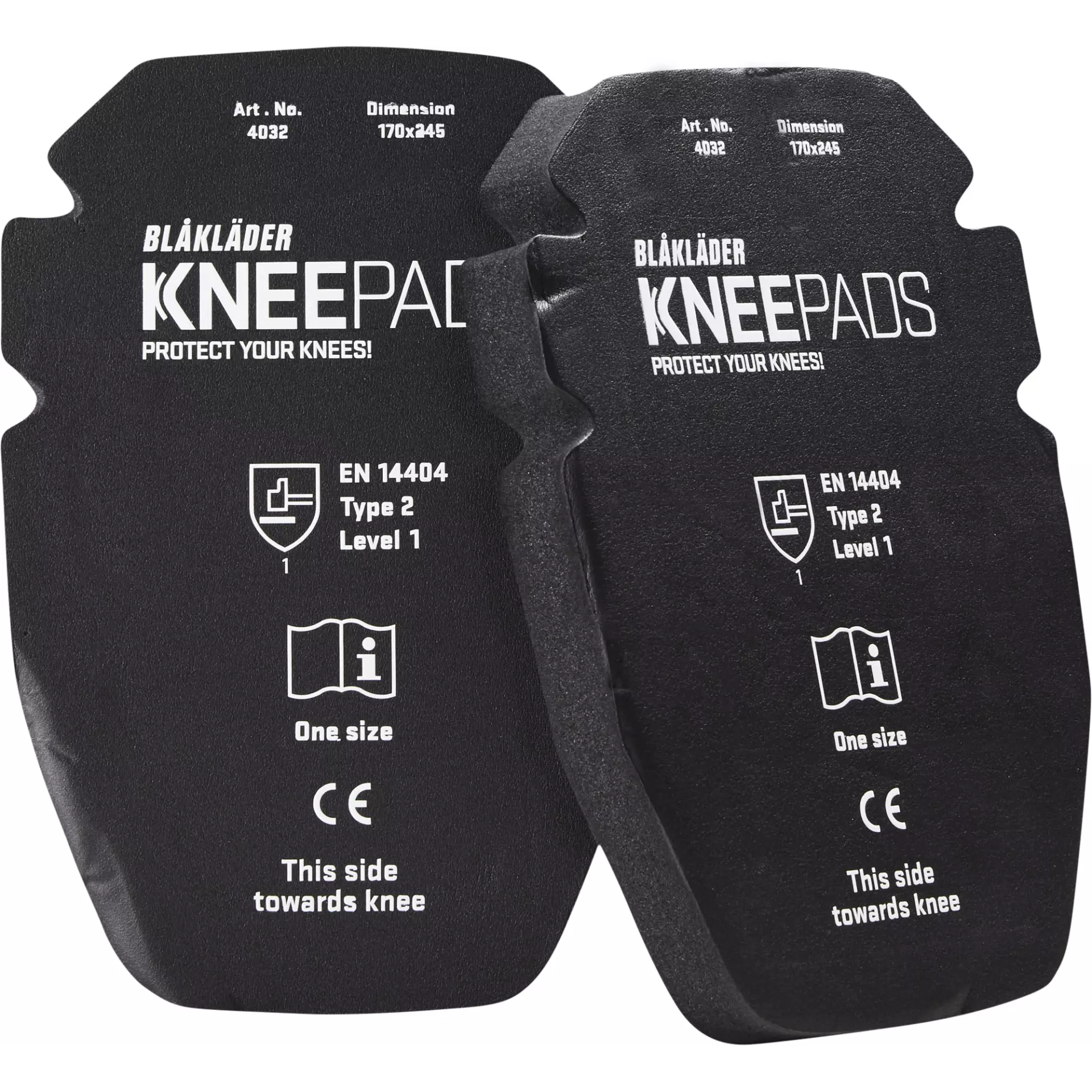 Blåkläder 403212079900, 25 mm Gel Knee Pad, Black