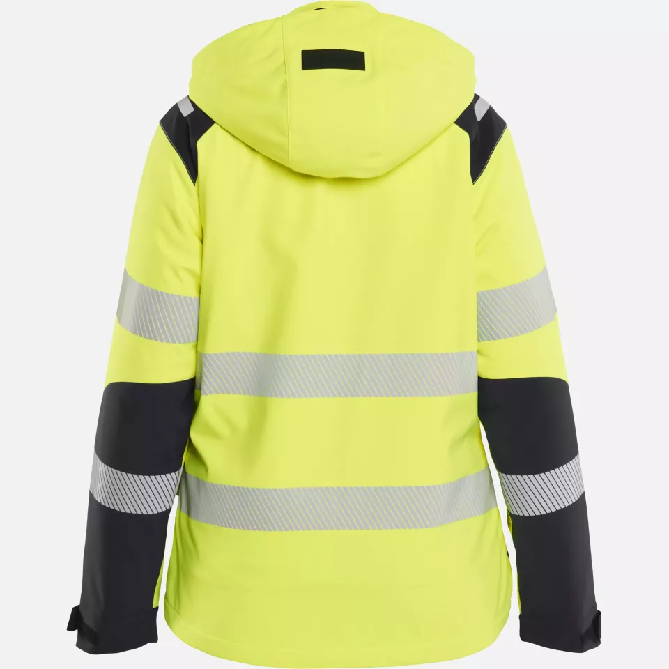 Blaklader 440125133399, High Vis Women's Lightweight Lined Softshell Winter Jacket, Yellow/Black, image 4, gallery thumbnail