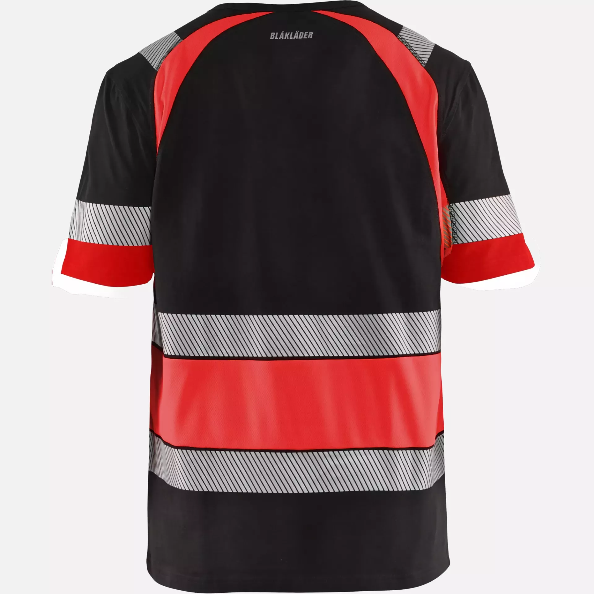 Blaklader 342110309955, High Vis T-Shirt, Schwarz/High Vis Rot, image 4