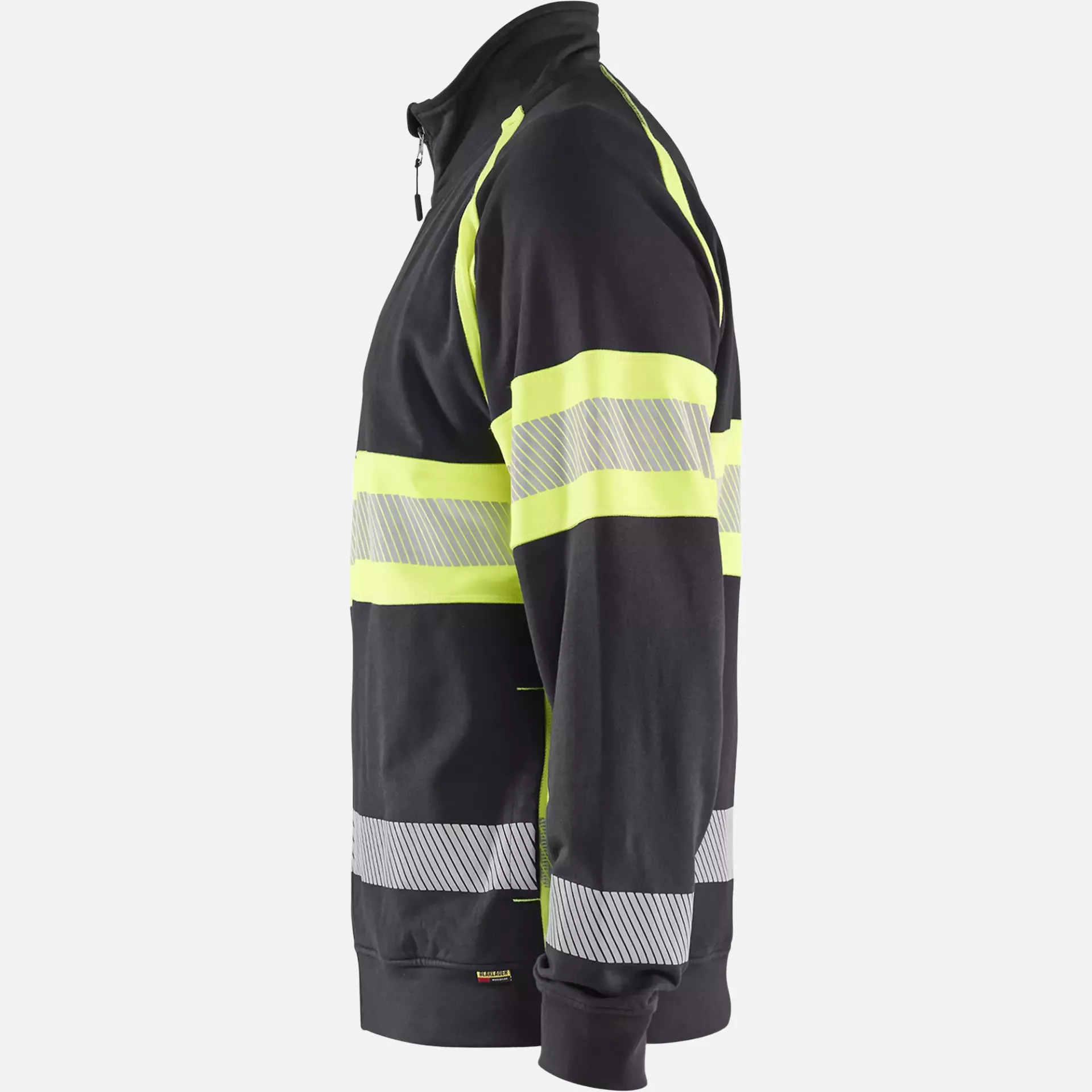 Blaklader 355111589933, High Vis Sweat Jacket, Black/Yellow, image 3