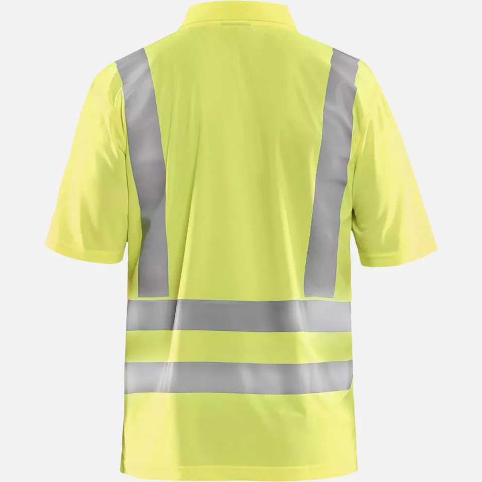 Blaklader 339110113300, High Vis UV Protection Polo Shirt, Yellow, image 4, gallery thumbnail